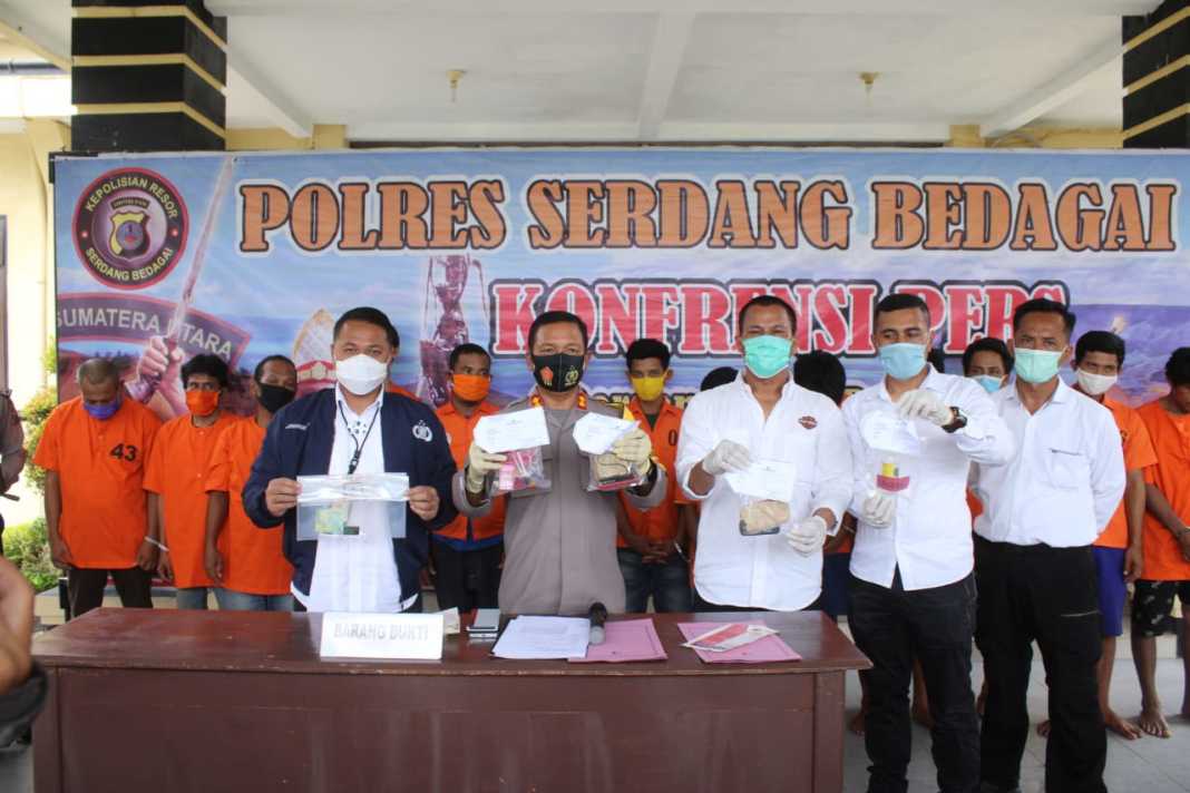 Polres Serdang Bedagai, Ungkap Kasus Narkoba dan Judi
