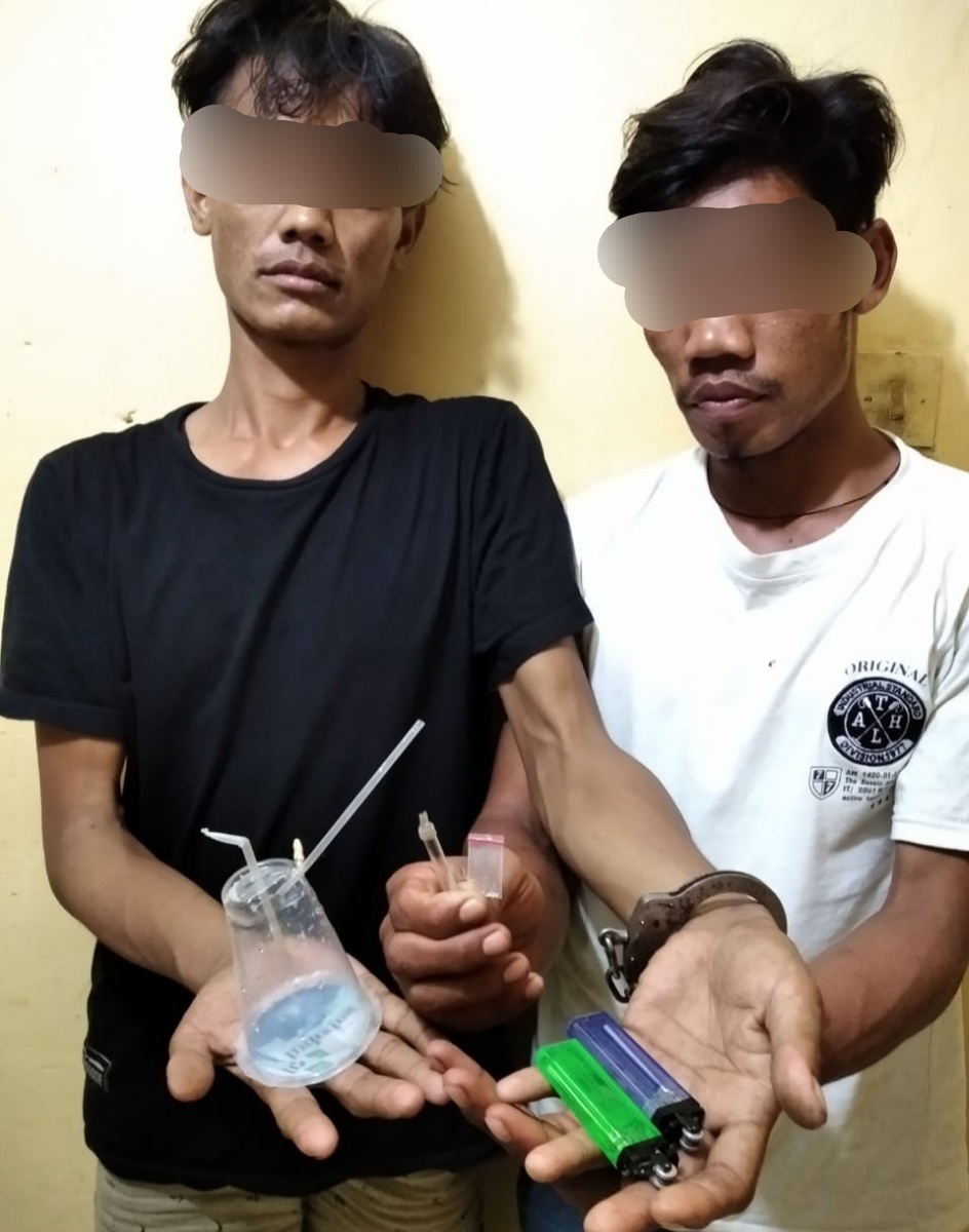 Polsek Tanjung Beringin Gagalkan Pesta Sabu, 2 Pria Diboyong