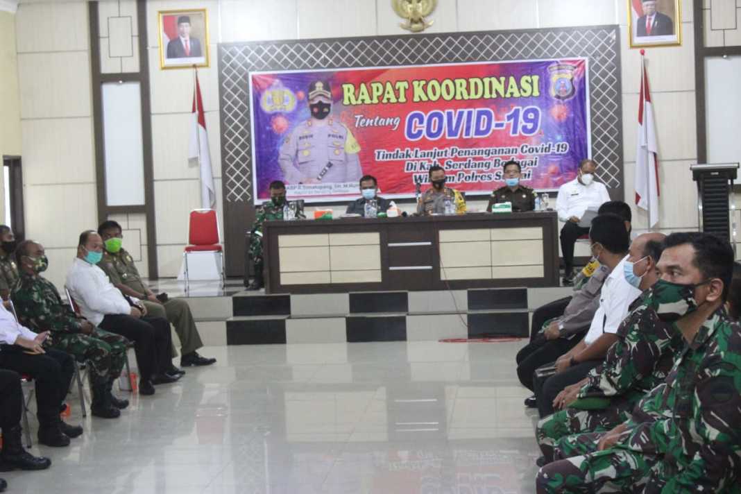 Rakor Protokol Kesehatan, Sekda Sergai : Semoga Vaksin Cepat Didistribusikan