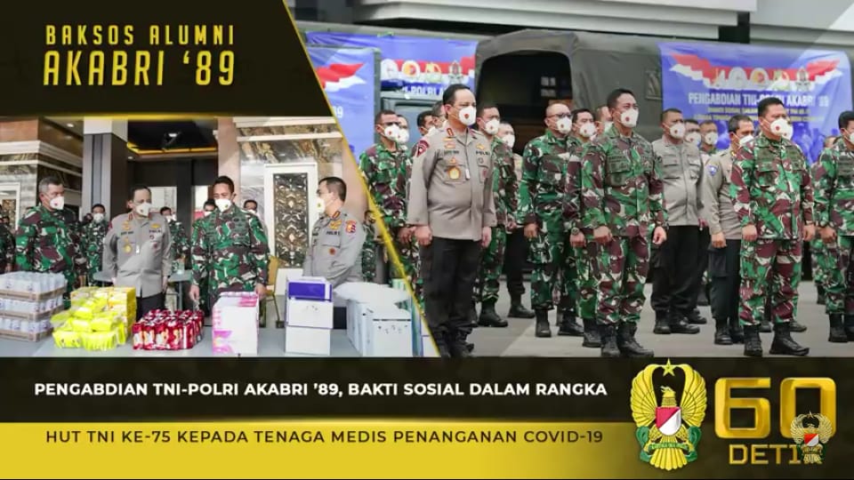 HUT TNI ke 75, Altar ’89 Menggelar Bakti Sosial