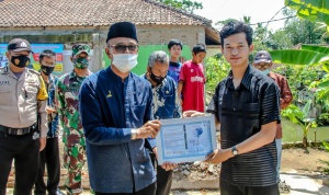 Bupati Ciamis, Lakukan Peletakan Batu Pertama Pembangunan Masjid Al-Izhhar