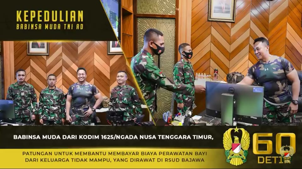 Kasad Andika Perkasa, Apresiasi Babinsa Muda Patungan Bantu Membayar Biaya Perawatan Bayi