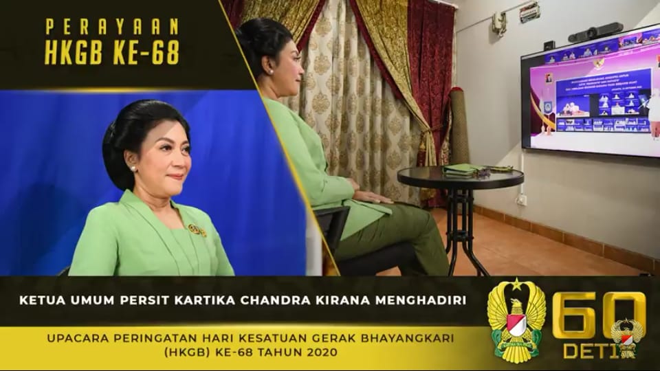 Ketua Umum Persit KCK, Hadiri Upacara Peringatan HKGB Ke-68