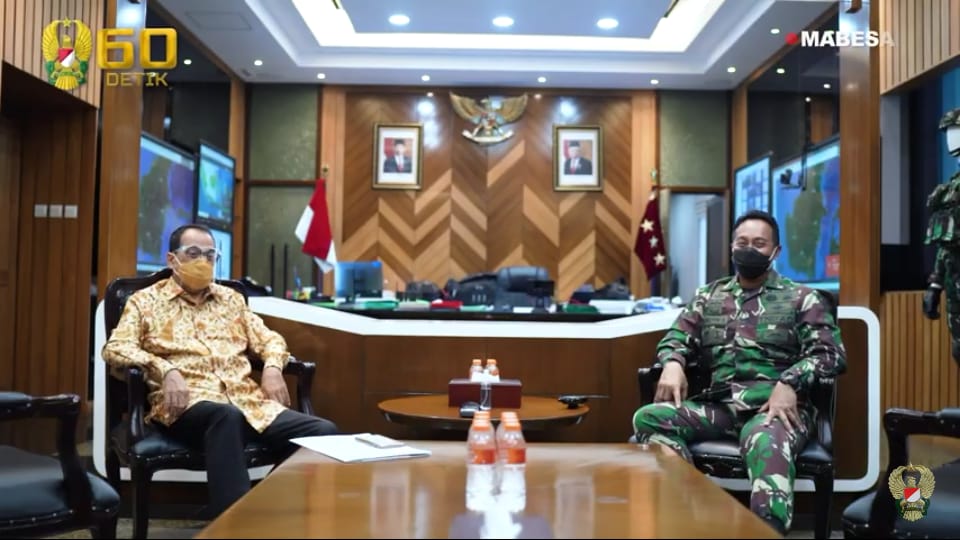Kasad Andika Perkasa, Terima Kunjungan Menteri Perhubungan Budi Karya Sumadi