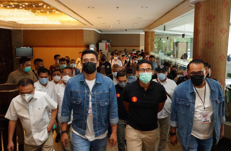 Sandiaga Uno Dukung Penuh Bobby Nasution, Antar ke Lokasi Debat