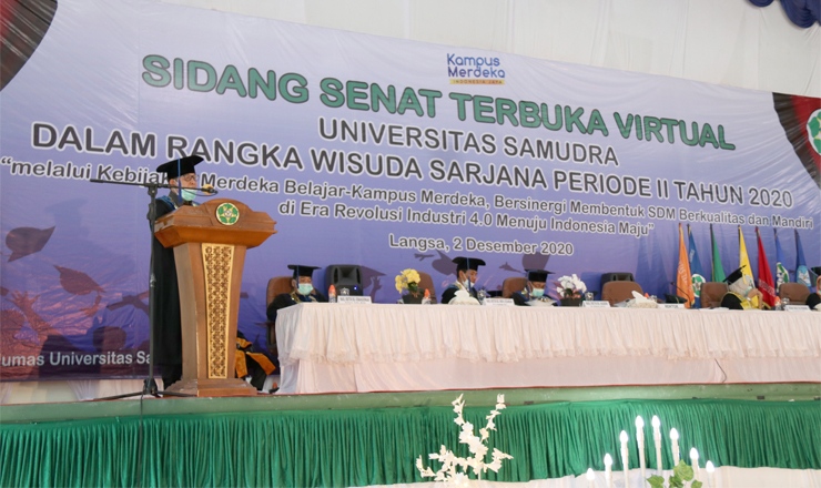 Universitas Samudra, Gelar Wisuda Periode II secara Daring