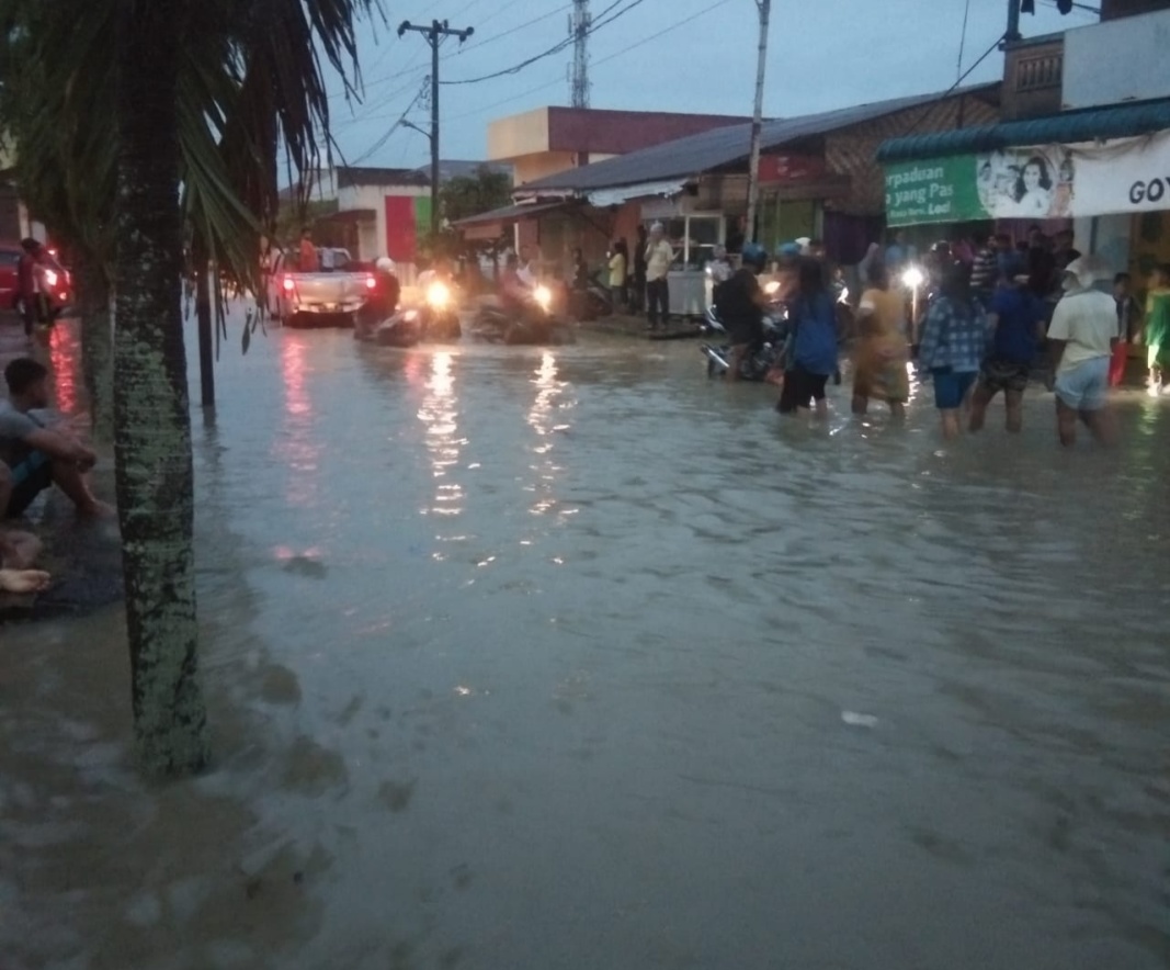 Banjir di Tebing Tinggi, Karang Taruna Himbau Warga Jangan Panik 