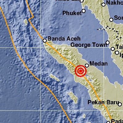 Gempa Bumi di Karo Sumut, Getaran Terasa Hingga Aceh Singkil, Tidak Berpotensi Tsunami