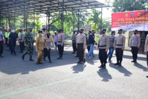 Polres Banjar, Gelar Apel Pasukan Ops Lilin Lodaya 2020 Jelang Natal dan Tahun Baru