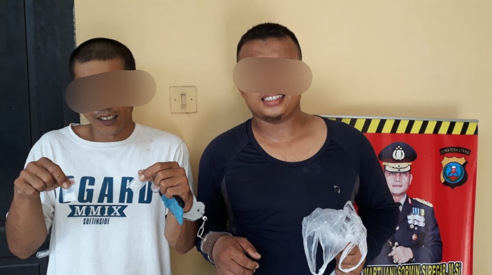 Polsek Perbaungan, Tangkap 2 Pria saat Transaksi Sabu