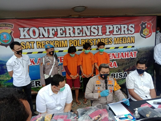 Tiga Pelaku Pembunuhan di Percut Sei Tuan Diciduk, Tujuh Buron