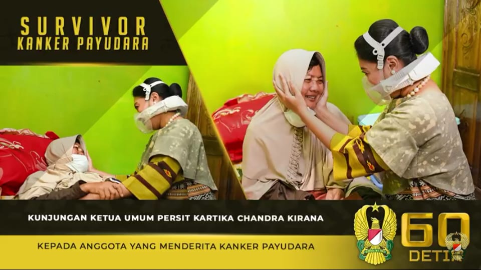 Ketum Persit KCK, Kunjungi Anggota yang Menderita Kanker Payudara