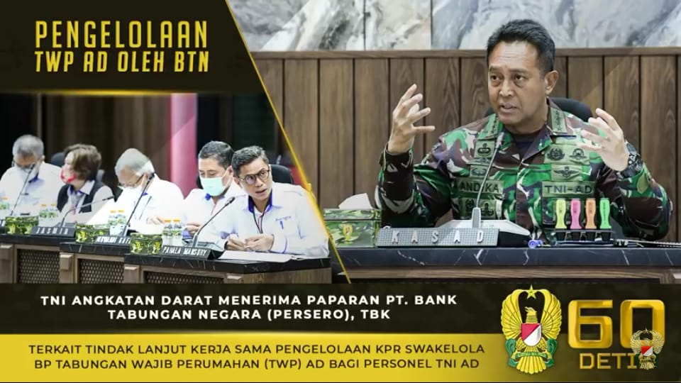 Jenderal TNI Andika Perkasa, Terima Paparan PT Bank Tabungan Negara