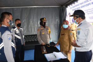 Kapolres Banjar Bersama Wali Kota Cek Pos Pam Operasi Lilin Lodaya 2020