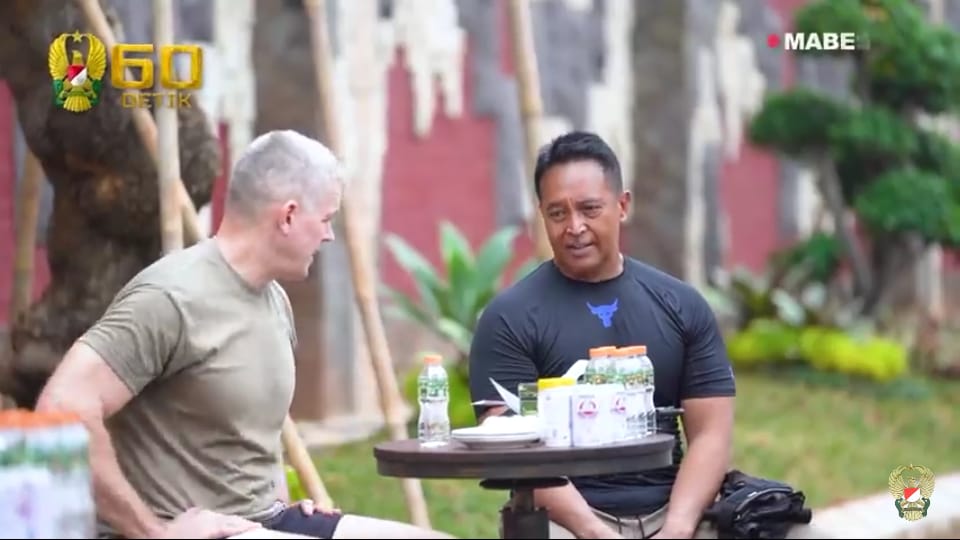 Jenderal Andika Perkasa, Olahraga Bersama Major General Jonathan Braga