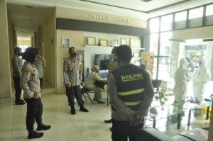 Kapolres Banjar, Gelar Swab Test kepada PJU Polres Banjar