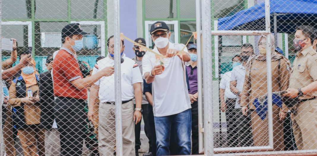 Bupati Ciamis, Resmikan Lapangan Olahraga Kecamatan Kawali
