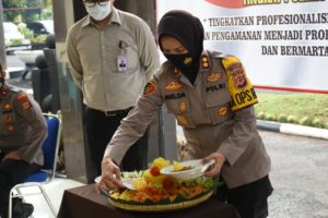Kapolres Banjar, Pimpin Peringatan HUT Satpam ke-40