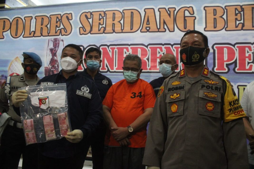 Kadis Sosial Sergai Kena OTT,  Polisi Amankan Rp 30 Juta