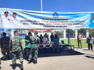 Kodim 1702/Jayawijaya, Sosialisasi Vaksin Covid-19