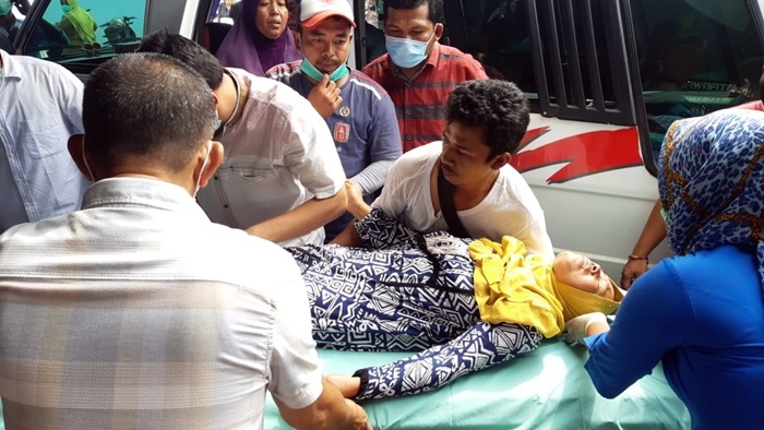 Pipa Gas Bocor di Madina