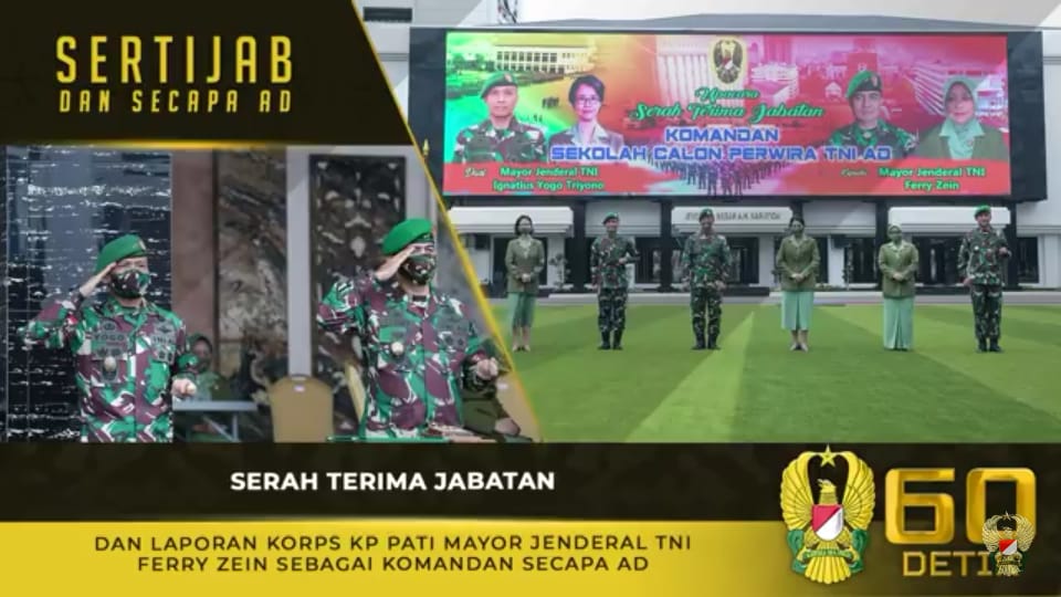 Jenderal TNI Andika Perkasa, Pimpin Sertijab Komandan Secapa AD