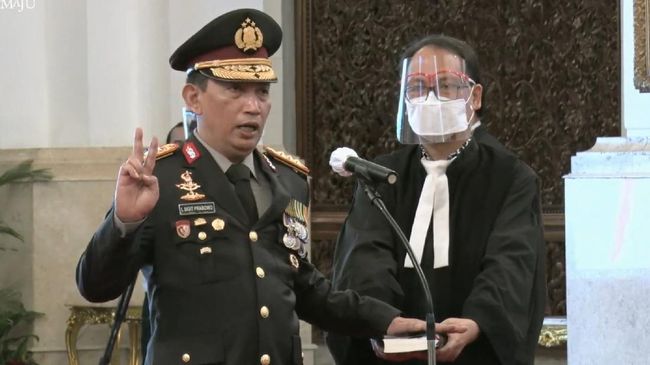 Listyo Sigit Prabowo, Resmi Dilantik Jadi Kapolri