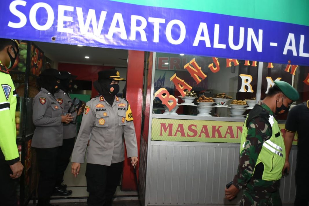 Kapolres Banjar, Pantau Situasi PPKM Tahap Kedua di Kota Banjar