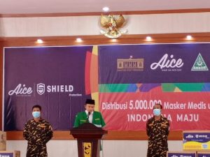 Cegah Klaster Imlek, GP Ansor-Aice Group Distribusi 5 Juta Masker Medis