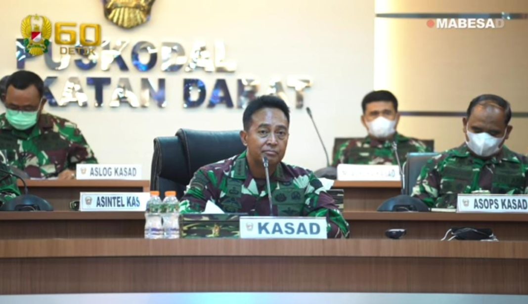 Kasad Andika Perkasa, Teleconference Berkala Terkait Penanganan Covid-19