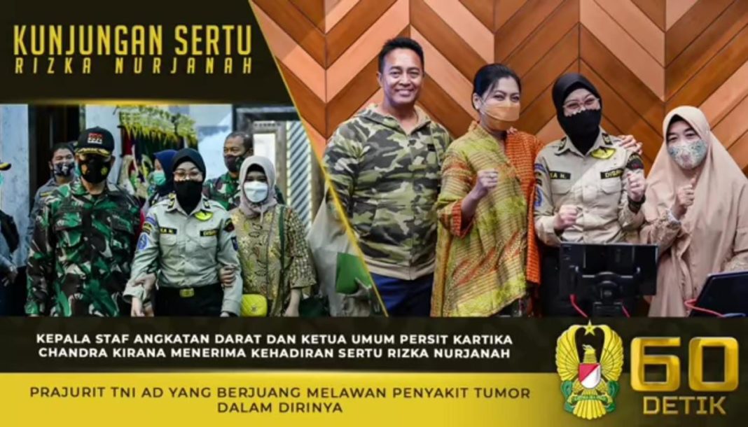 Kasad Andika Perkasa dan Ketum Persit KCK, Menerima Kehadiran Sertu (K) Rizka Nurjanah Kasad Andika Perkasa dan Ketum Persit KCK, Menerima Kehadiran Sertu (K) Rizka Nurjanah
