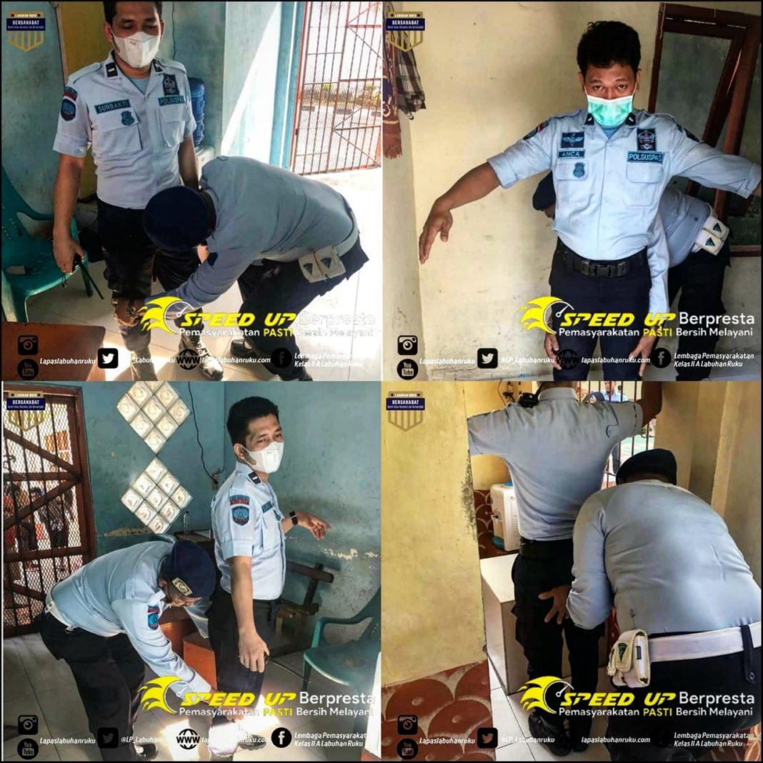 Penggeledahan di Lapas Kelas II A Labuhan Ruku