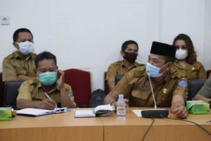 Setdakab Labuhanbatu, Pimpin Rapat Koordinasi Pelaksanaan Vaksinasi Covid-19