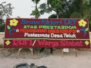Kejari Langkat, di Banjiri Papan Bunga di Awal Tahun 2021