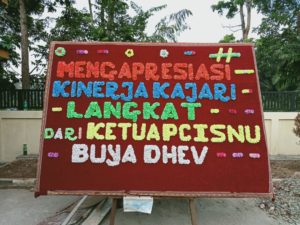 Kejari Langkat, di Banjiri Papan Bunga di Awal Tahun 2021