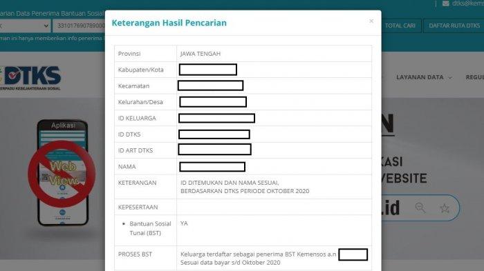 Bansos Tunai Rp300 Ribu Cair Maret 2021, Cek Penerima di dtks.kemensos.go.id