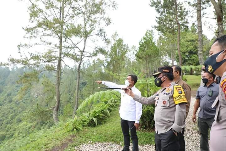 Kapolda Sumut, Tinjau Kaldera Toba Dukung Program Nasional