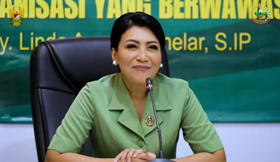 HUT Persit KCK ke-75, Hetty Andika Perkasa Melakukan Webinar dengan Seluruh Pengurus