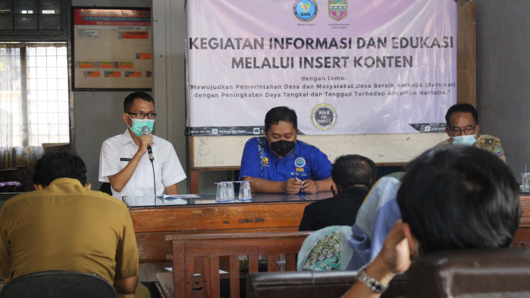 BNNK Ciamis, Gelar Kegiatan Informasi dan Edukasi di Desa Buniseuri.