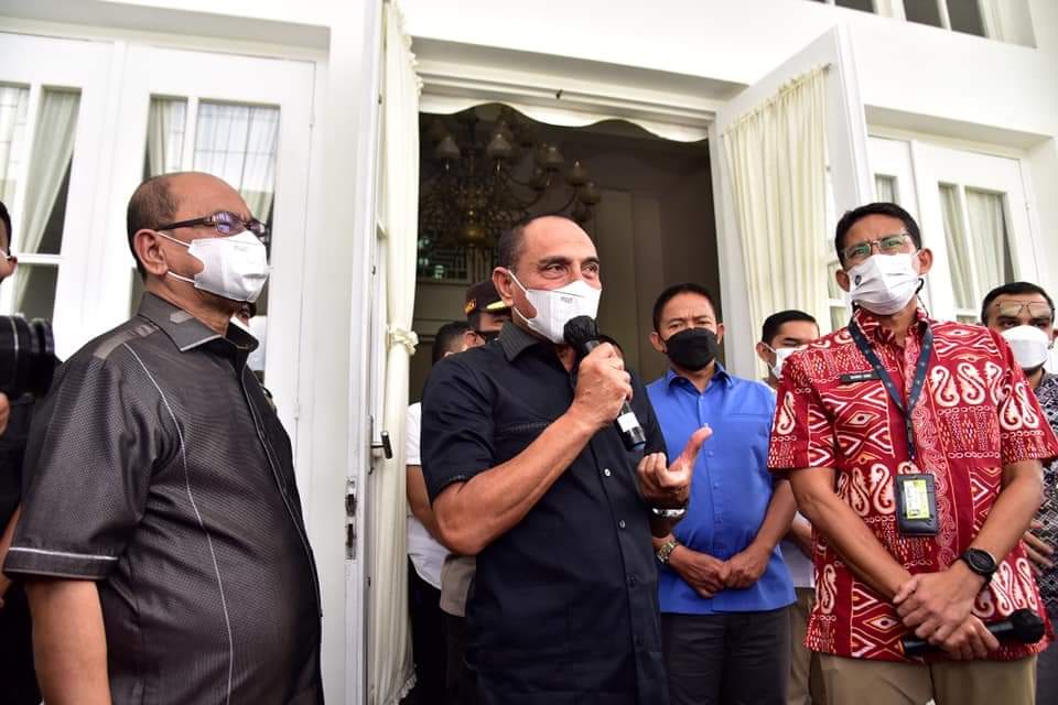 Menparekraf Temui Edy Rahmayadi