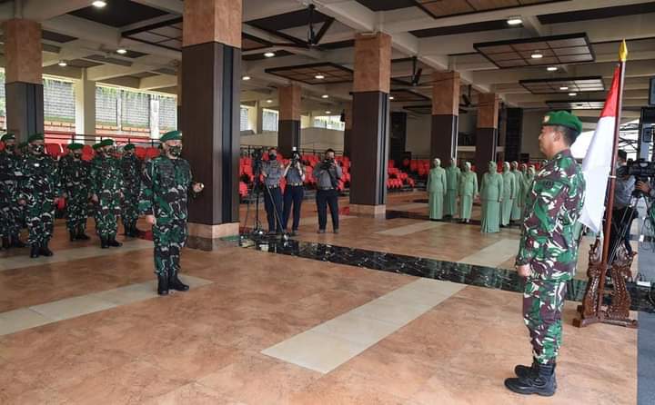 Kasad Andika Perkasa, Terima Laporan Kenaikan Pangkat 16 Pati TNI AD