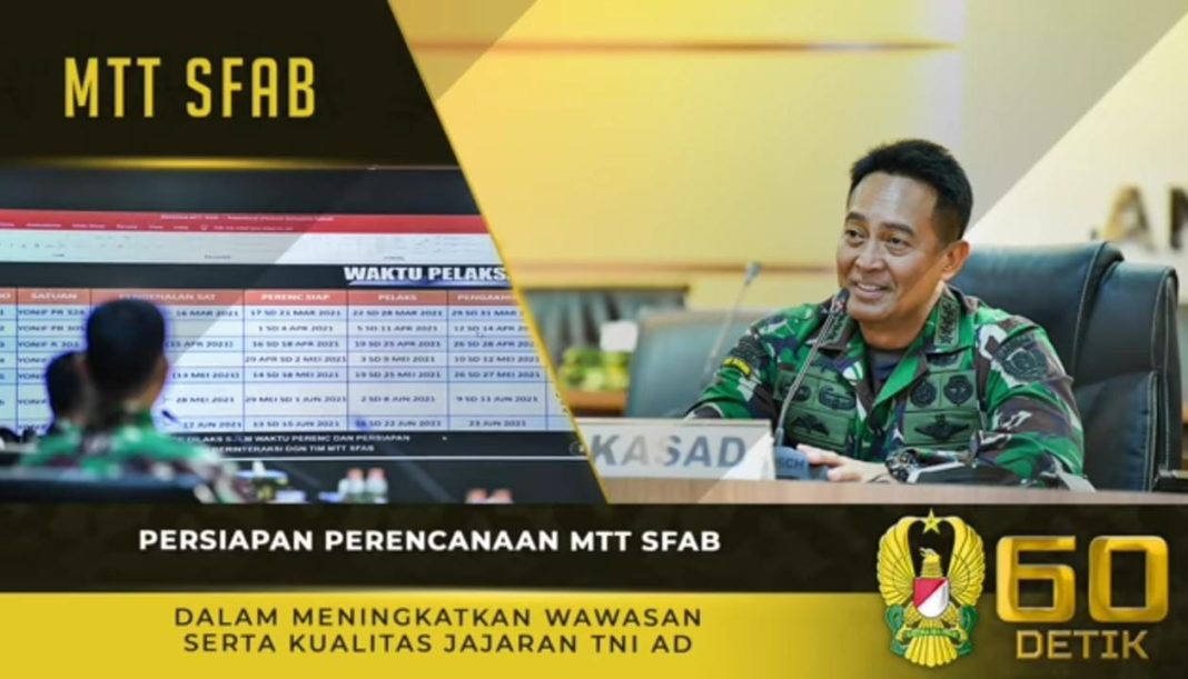 Kasad Andika Perkasa, Vidcon Persiapan Perencanaan MTT SFAB