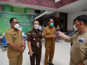 Vaksinasi Tahap I di Kejati Sumut