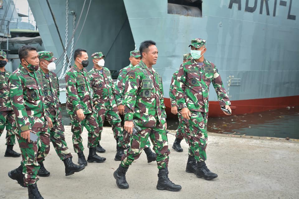 KASAD Andika Perkasa, Melepas Keberangkatan Satgas Penanggulangan Bencana Alam TNI AD ke NTT