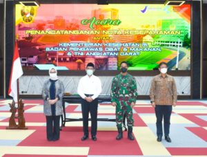 KASAD Andika Perkasa, Tandatangani Nota Kesepahaman Penelitian Virus SARS-CoV-2