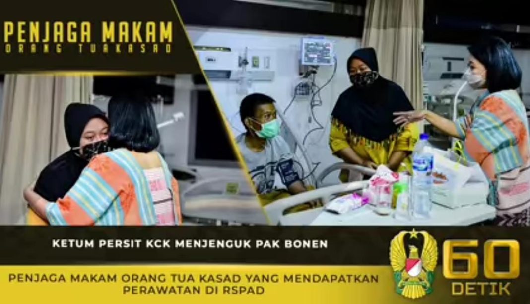 Ketum Persit KCK, Jenguk Penjaga Makam Orang Tua KASAD