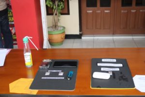Sat Narkoba Polres Majalengka, Konferensi Pers Pengungkapan 2 Pelaku Pengguna Sabu