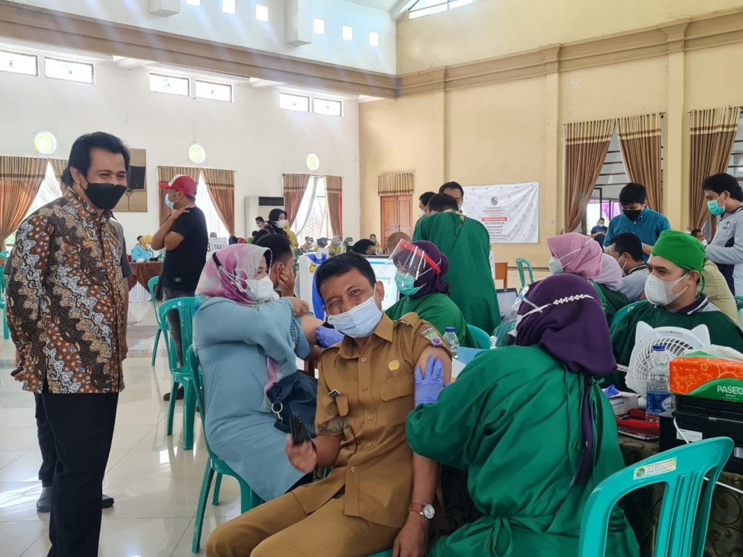 Wakil Bupati Ciamis, Pantau Pelaksanaan Akselerasi Vaksinasi Covid-19