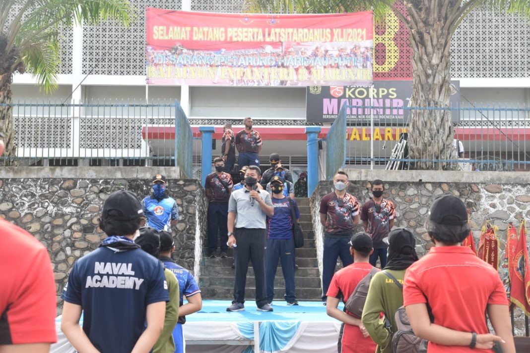 Yonif 8 Marinir, Terima Kunjungan Latsitardanus XLI Taruna dan Taruni TNI-Polri Tingkat IV TA 2021