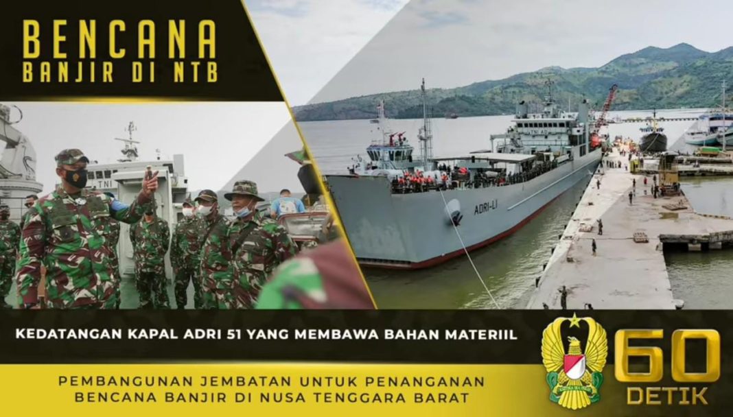 Bawa Material Bangunan, Kapal ADRI 51 Tiba di Pelabuhan Bima